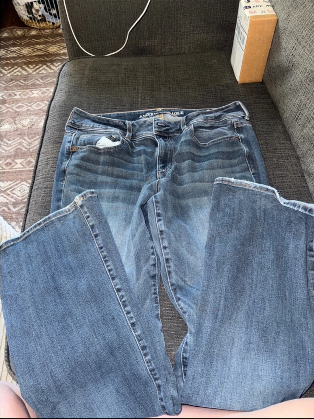American Eagle Outfitters Women's Medium Blue Bootcut Jeans